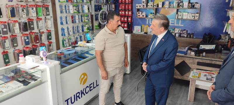 Kaymakamımız Sayın Cemal Hüsnü Çaykara, esnaf ziyaretleri kapsamında, ilçemiz İsmetpaşa Mahallesi esnaflarını ziyaret etti